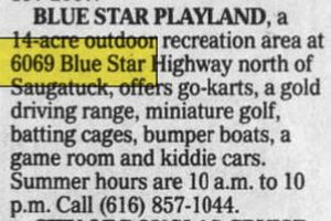 Blue Star Playland - June 17 1999 Article